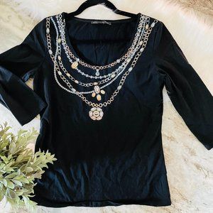 Boston Proper Scoop Neck Knit Top